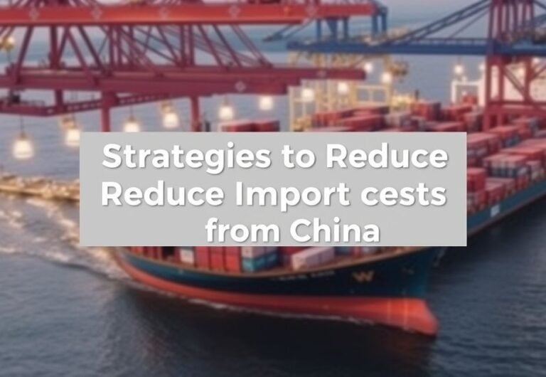 Strategies to Reduce Import Costs from China