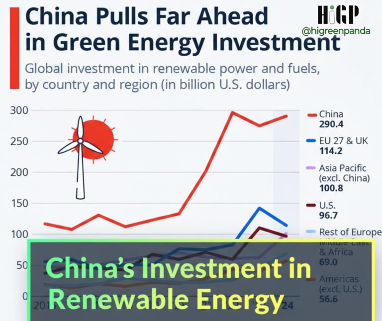 China Invests in Renewable Energy Despite Declining Global Demand for Traditional Energy